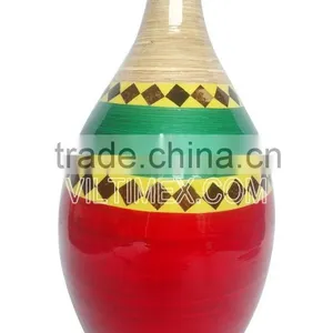 New Design Bamboo With Coconut Home Decor Vase thumbnail-1