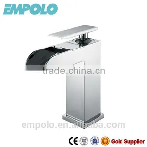 Bathroom Square Style Waterfall Brass Faucet 81 1101 thumbnail-1
