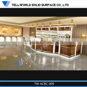 Modern Luxury Top Quality Beauty Bar Counter, Acrylic Solid Surface thumbnail-1