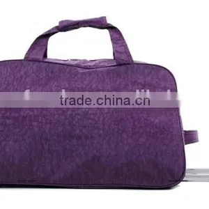 China Heavy Duty Polyester Purple Trolley Travel Bags LXB012 thumbnail-4