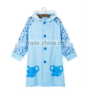Carton Tiger Animal Squarepants Kids Raincoat Waterproof Hooded Jacket thumbnail-1
