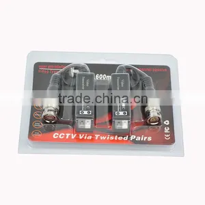 2016 CCTV Security System BNC Twisted Transceiver Video Balun to UTP Passive Transceive CAT5 Cable for Camera DVR YJS-3601C thumbnail-5