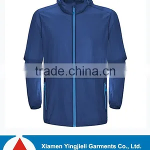 2015 Yellow and Blue Cycling Waterproof Wear Motorcycle Rain Jacket for Men thumbnail-1