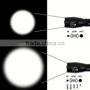 868 XM-L T6 LED Rechargeable Aluminum Zoomable Led Torch Flashlight thumbnail-5