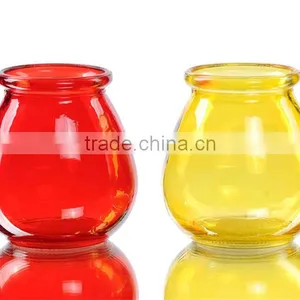 Transparent Colored Glass Vases thumbnail-1
