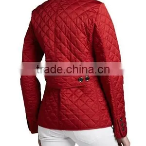 Women Winter Quilted Button Jacket thumbnail-3