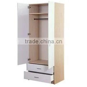 Fsc 2 Door Modern kd Melamine PB Wardrobe thumbnail-1