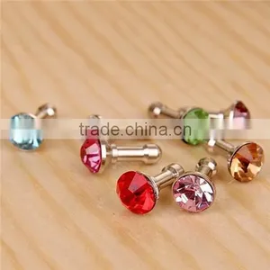 Luxurious Design Diamond Dust Plug for 3.5mm Earphone Dust Plug thumbnail-2