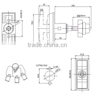 High Quality Tubular Master Key Vending Machine Lock thumbnail-2