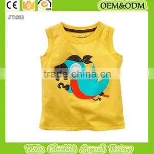 Sleeveless t Shirt Birds Kids Kids t Shirt Printing Kids Cartoon T-shirt Cotton Camera T-shirt Children's T-shirt Boys T-shirt thumbnail-1