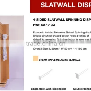 Commercial Maple MDF Slatwall Scarf Shop Display Rack thumbnail-2