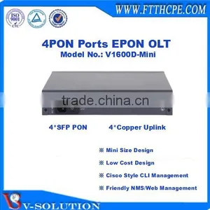 Mini Size 4PON EPON OLT Optical Line Terminal With Friendly NMS/Web Management and Cisco Style CLI Interface thumbnail-4