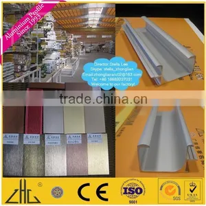 Wow!! 6463T5 Shining Aluminium Profile Mechanical Polishing Factory , Brushed Anodized ss Finish Aluminium Profile Kitchen India thumbnail-5