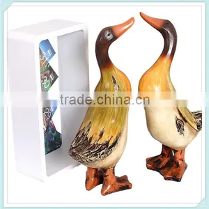 Handmade Resin Duck Statue for Garden Decoration thumbnail-2