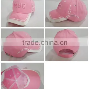 New Custom Female 6 Panel 100%cotton 3D Embroidered Curved Baseball Cap Wholesale thumbnail-6