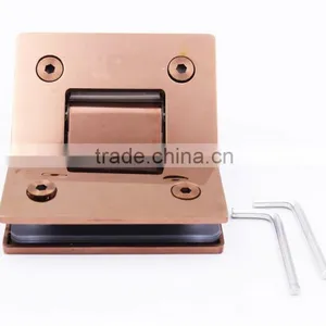135 Degree Glass Bathroom Pivot Hinged Shower Door thumbnail-1