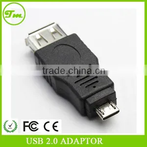 USB A 2.0 Female to Micro USB B Male Connector Adapter thumbnail-1