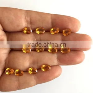 Oval Faceted Cut Natural Citrine Quartz Orange Loose Gemstones thumbnail-4