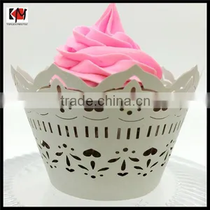New Cheap Party Laser Cut Cupcake Wrapper thumbnail-1