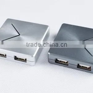 Wholesale Ultra-Mini Plastic Casing 480MBPS 4-port USB 2.0 HUB, Good for Gifts thumbnail-4