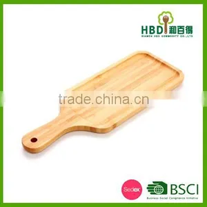 High Quality Wood Food Serving Plate With Handle Wholesale thumbnail-3
