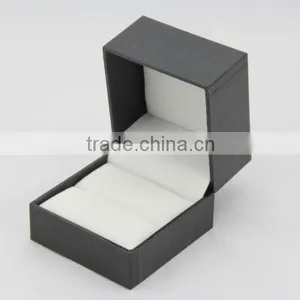 High Quality Small Black Square Ring Box With Custom Logo thumbnail-1