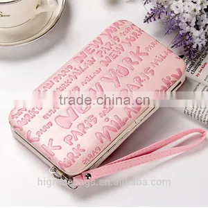 Women Metal Frame Wallet With Cell Phone Pocket thumbnail-1