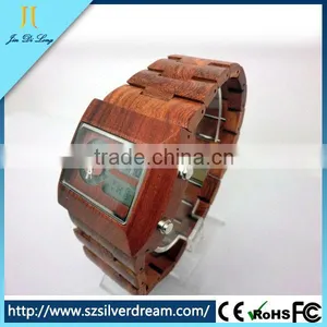 2015 China Supplier New Product OEM/ODM Pure and Eco-Friend Wood Watch thumbnail-1