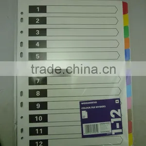 A4 Paper Index File Divider With Colorful Tabs thumbnail-1