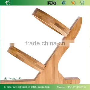 WR021/Folding Handmade Wooden Wine Rack Wood Guitar Wine Bottle Display Rack OEM Novelty Wine Rack Manufacturer thumbnail-3