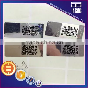 2016 Hot Sale QR Code Barcode Series Number Hologram Label High Quality thumbnail-3