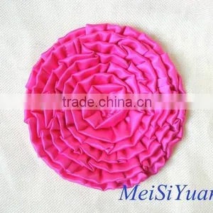 Supply Decorative Handmade Satin Ribbon Flowers Giant Layer Trim Flower Hat and Garment Accessories thumbnail-1