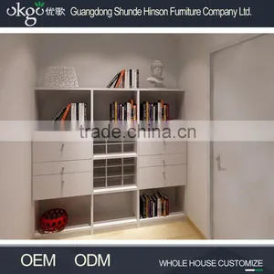 Golden Supplier Office Bookshelves, Buy Bookcase, Red Bookcase thumbnail-1