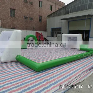 Mini Inflatable Football Field for Chidlren,cheap Sealed Football Pitch Kids Play Inflatable Soccer Courts thumbnail-1