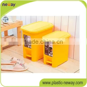 Colorful Eco-Friendly Foot Pedal Unique Standing PP 8L/13L Recycling Trash Can thumbnail-2