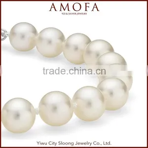 Party Fashion Pure Silver Hot Sale Pearl Charms Bracelet thumbnail-2