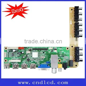 LCD/LED Driving Board for Analog TV, Supports Full HD 1,920 x 1,080p/3 x HDMI/MPEG1/2/4/RMVB/VC1/FLV thumbnail-1
