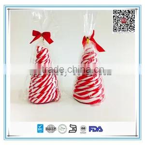 Seasonal Customized Xmas Tree Shape Individual Wrapped Hard Christmas Candy Cane thumbnail-1