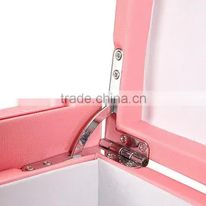 Chinese Factories Wholesale Custom High-grade Leather Dressing Case, Pink Makeup Box thumbnail-4
