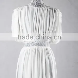 RB003 Delicate Lace Trim Sexy Kimono Robe for Women thumbnail-4