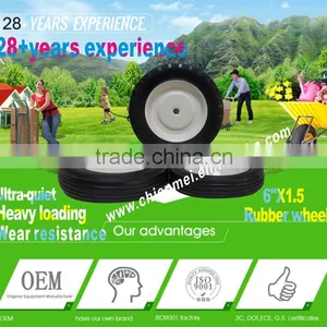 The Most Popular 6inch Rubber Wheel/solid Wheels/solid Rubber Tiressmall/rubber Wheels thumbnail-1