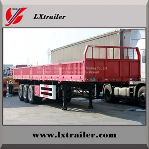 Sinotruck 3 Axles 45tons Drop Sidewall Cargo Semi Trailer thumbnail-2