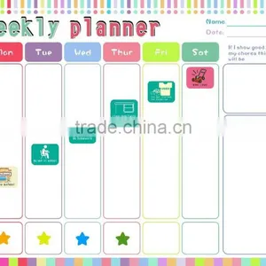 Custom Magnetic Dry Erase Weekly Daily Planner To-do List Kids Schedule thumbnail-1