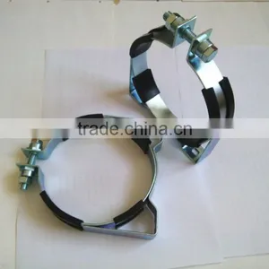 Steel Galvanized Rubber Pipe Saddle Clamp thumbnail-3