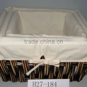 Willow Storage Basket For Food thumbnail-1