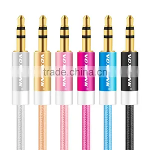VOXLINK New 10m Gold Plated 3.5 mm Jack Aux Stereo Audio Cable Male to Female Aux Extension Cable thumbnail-1