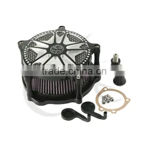 CNC Air Cleaner Filter Kit For Sportster XL1200 2007-2011 Iron 883 2009-2014 thumbnail-1