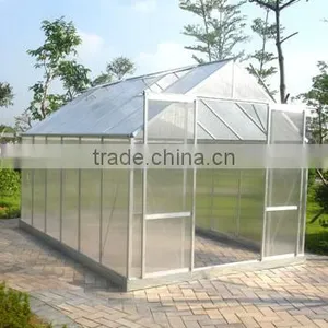 China Newest Ggrey Colour for Foldable Portable Commercial Polycarbonate Greenhouse HX65126-1 thumbnail-4
