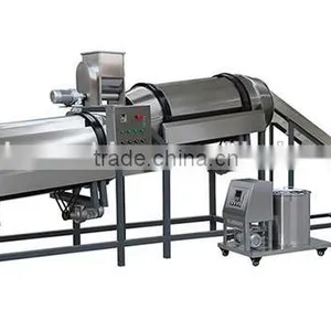 DP Best Price Potato Chips/ Snack Pellet/popcorn Twin Rollers Flavoring Machine Making Plant in China thumbnail-1