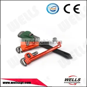 Wells Factory CE 18" High Carbon Steel Forged Pipe Wrench for Rigging thumbnail-1